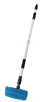 Проточная щетка с телескопической палкой 141-240см для мойки автомобилей AMIO