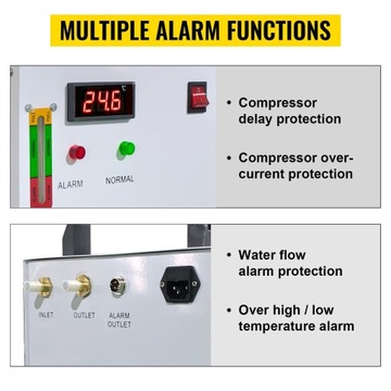 Chiller CW3000 Chłodnica DO Plotera Laserowego CO2 9L Przemysłowa do 60W 80W