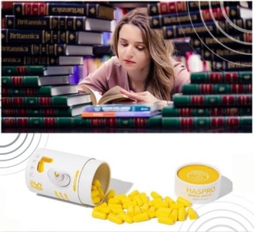 50 пар наушников для домашнего офиса HASPRO, ЗАЩИТА СЛУХА, ОСТАНОВКИ ЗВУКА