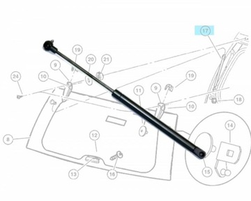 Амортизаторы ТЕЛЕСКОП стекол JEEP GRAND CHEROKEE WJ