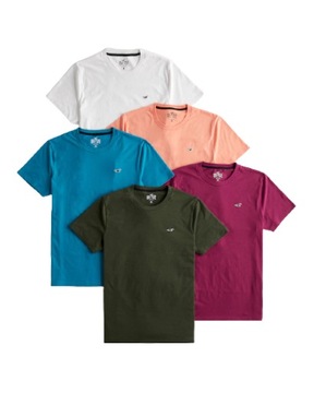 Hollister by Abercrombie - 5-Pack Crewneck - S -