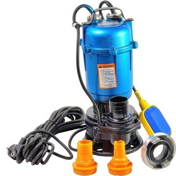 POMPA DO WYPOMPOWYWANIA WODY BRUDNEJ CZYSTEJ SZAMBA PŁYWAK + 4 ZŁĄCZKI