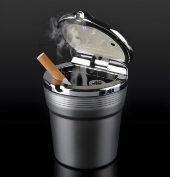 СВЕТОДИОДНАЯ АВТОМОБИЛЬНАЯ ПЕПЕЛЬНИЦА С ЗАКРЫВАЮЩЕЙСЯ КОРЗИНОЙ ВМЕСТО СВЕТОДИОДНОЙ КРУЖКИ