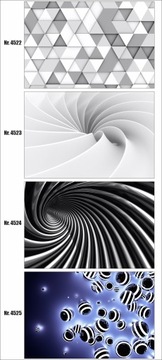 plakat abstrakcja 3d, linie, pasy, 100x70 cm
