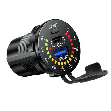 Мотоцикл USB C USB QC3.0 40 Вт разъем MUS35