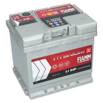 Akumulator FIAMM Titanium Pro 12V 54Ah 520A L154P