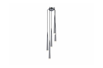 Lampa wisząca do jadalni nad stół STYLO 5 chrom