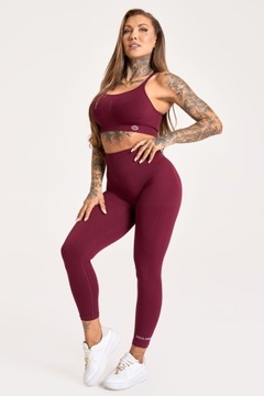 Leginsy Push up 2.0 Merlot Gym Glamour M