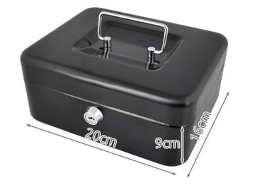 Metalowa Kasetka na Pieniądze Bilon Sejf XXL DUŻA