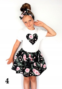 ЮБКА горец платье-футболка + ПОВЯЗКА 128