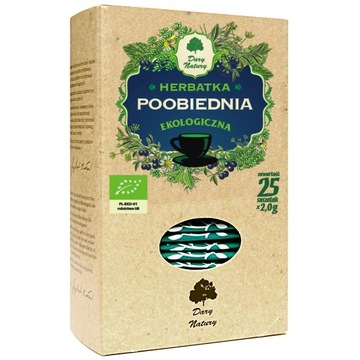 HERBATKA POOBIEDNIA BIO (25 x 2 g) 50 g DARY NATURY