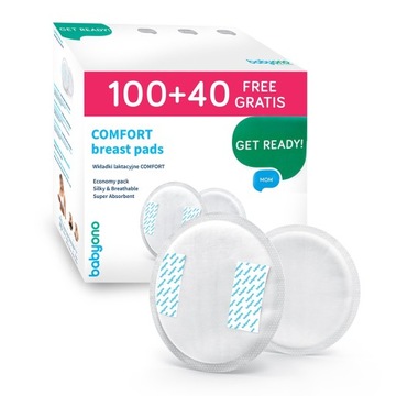 Wkładki laktacyjne Comfort 100 + 40 szt. Babyono