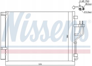 CHLADIČ KLIMATIZACE Z SUŠIČ HYUNDAI IX35 (LM) (09-), CARENS III (R