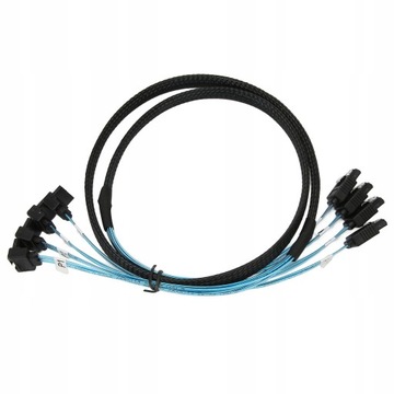 Kabel Mini SAS 4 SATA do 4 SATA prosty