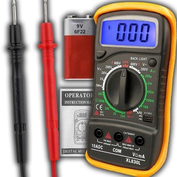 PROFESJONALNY Multimetr Miernik Poboru Prądu Cyfrowy Elektryczny LCD Tester