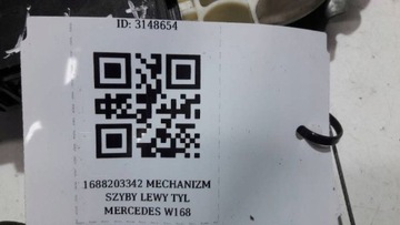 1688203342 MECHANIZMUS OKNO LEVÝ ZADNÍ MERCEDES W168