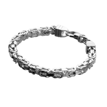 BRANSOLETKA SREBRNA SPLOT KRÓLEWSKI 6 mm 22cm