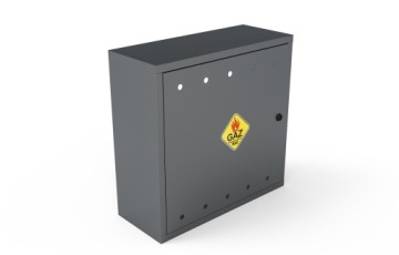 ГАЗОВЫЙ ШКАФ АНТРАЦИТ 60х60х25 БЕЗ ЗАДНИЦЫ