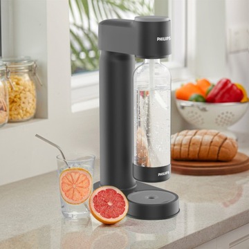 Saturator do wody gazowanej PHILIPS ADD4901BK w kolorze czarnym