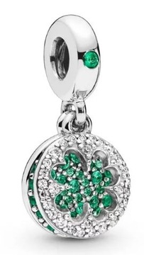 Charms Koniczyna Charmsy Kończynka Zawieszki do bransoletek Srebro s925