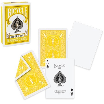 BICYCLE karty do gry STANDARD RIDER poker YELLOW