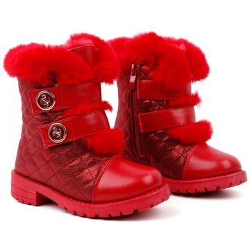 BOTKI DZIEWCZĘCE OCIEPLANE RZEPY ŚNIEGOWCE ZIMOWE