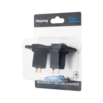 Зарядное устройство для мотоцикла 2x USB 3.1A + розетка прикуривателя 12В