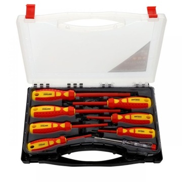 KD10906 Wkrętaki izolowane 1000V w walizce 8 sztuk