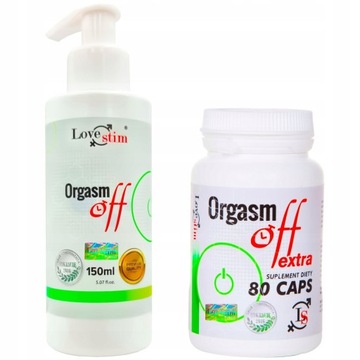 Zestaw Orgasm Off suplement 80cps. + żel 150ml