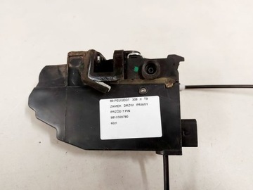 PEUGEOT 308 2 II T9 ZÁMEK DVEŘE PRAVÝ PŘEDNÍ 7 PIN 9810309780