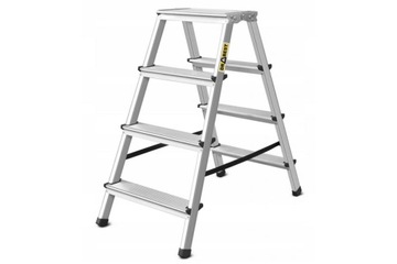 DRABINA DWUSTRONNA PODEST ALUMINIOWY DRBEST 2x4