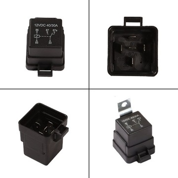 ЖГУТ РЕЛЕ ГЕРМЕТИЧНЫЙ ОСНОВАНИЕ 5-КОНТАКТНАЯ РОЗЕТКА 3 ШТ. 12 В 40 А