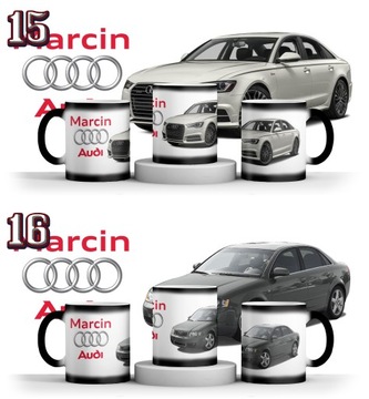ВОЛШЕБНАЯ КРУЖКА AUDI + ИМЯ + КАРТОН
