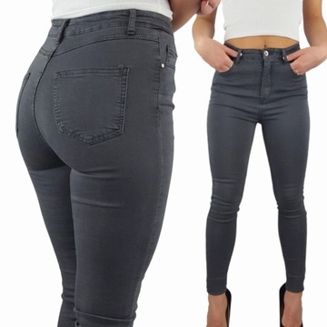 # DAMSKIE SPODNIE JEANSOWE WYSZCZUPLAJĄCE KOLORY #