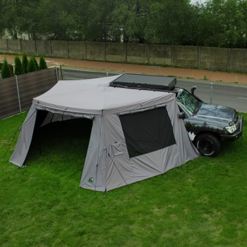 Навес Batwing II Premium 270° 2,5 м СЕРАЯ сторона ПАССАЖИРСКИЙ самонесущий
