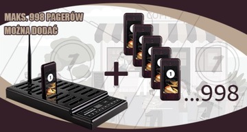 Retekess T112 System Przywoławczy, 500M System Pagera Restauracji, 20 Pager