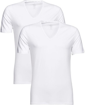 A09 CALVIN KLEIN koszulka t-shirt V NECK 2PAK S