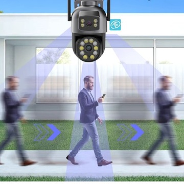Внешняя ротационная камера IP WiFi HD 5X Zoom Smart Tarming Alarm