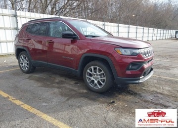 Jeep Compass II 2022 Jeep Compass 2022r., Latitude Lux 4x4, 2.4L, od ubezpieczalni 2.4 Benzyna