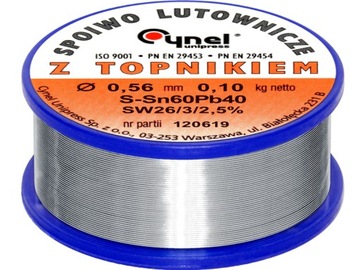 Cyna spoiwo lutownicze 0,56/100g/spoiwo LC60-FSW26