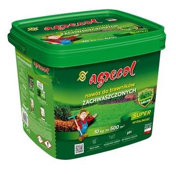 AGRECOL NAWÓZ DO TRAWNIKÓW ZACHWASZCZONYCH TRAWY TRAWNIKA NA CHWASTY 10 KG