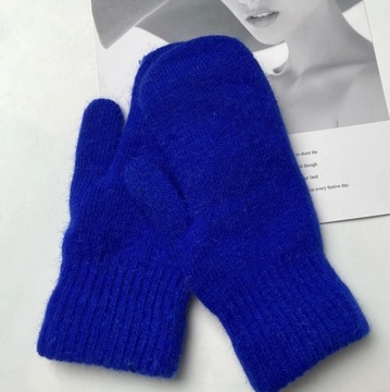 Gloves Female Winter Korean Version of Solid Color All Fingers Winter