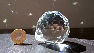 ХРУСТАЛЬ, ХРУСТАЛЬНЫЙ ШАР, КУЛОН, 5 СМ