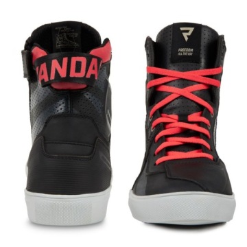 Кожаные ботинки / мотоциклетные кроссовки Rebelhorn Vandal Printed Black/Red, размер 43