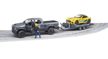Bruder 02504 Dodge RAM с эвакуатором и автомобилем Родстер