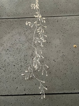DŁUGA GAŁĄZKA GIRLANDA KRYSZTAŁKI DEKORACJA 120 CM