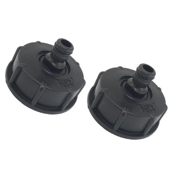 2x ADAPTER SPUSTOWY zbiornika IBC Tote Gwint 60mm GRUBY