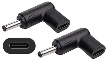 2X ADAPTER PRZEJŚCIÓWKA NA KABEL USB-C ASUS ZENBOOK VIVOBOOK 4.0x1.35MM KĄT