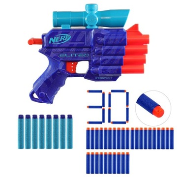 PISTOLET NERF ELITE 2.0 PROSPECT QS-4 WILD EDITION F5404 + 30 STRZAŁEK