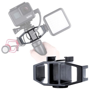 Держатель VIJIM GP-1 для AAMIC-001 и светодиодной подсветки для GoPro HERO 12 11 10 9 8 7 6 5